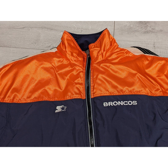 Starter Authentic Proline Denver Broncos Full Zip Jacket Men XL - Picture 2 of 11